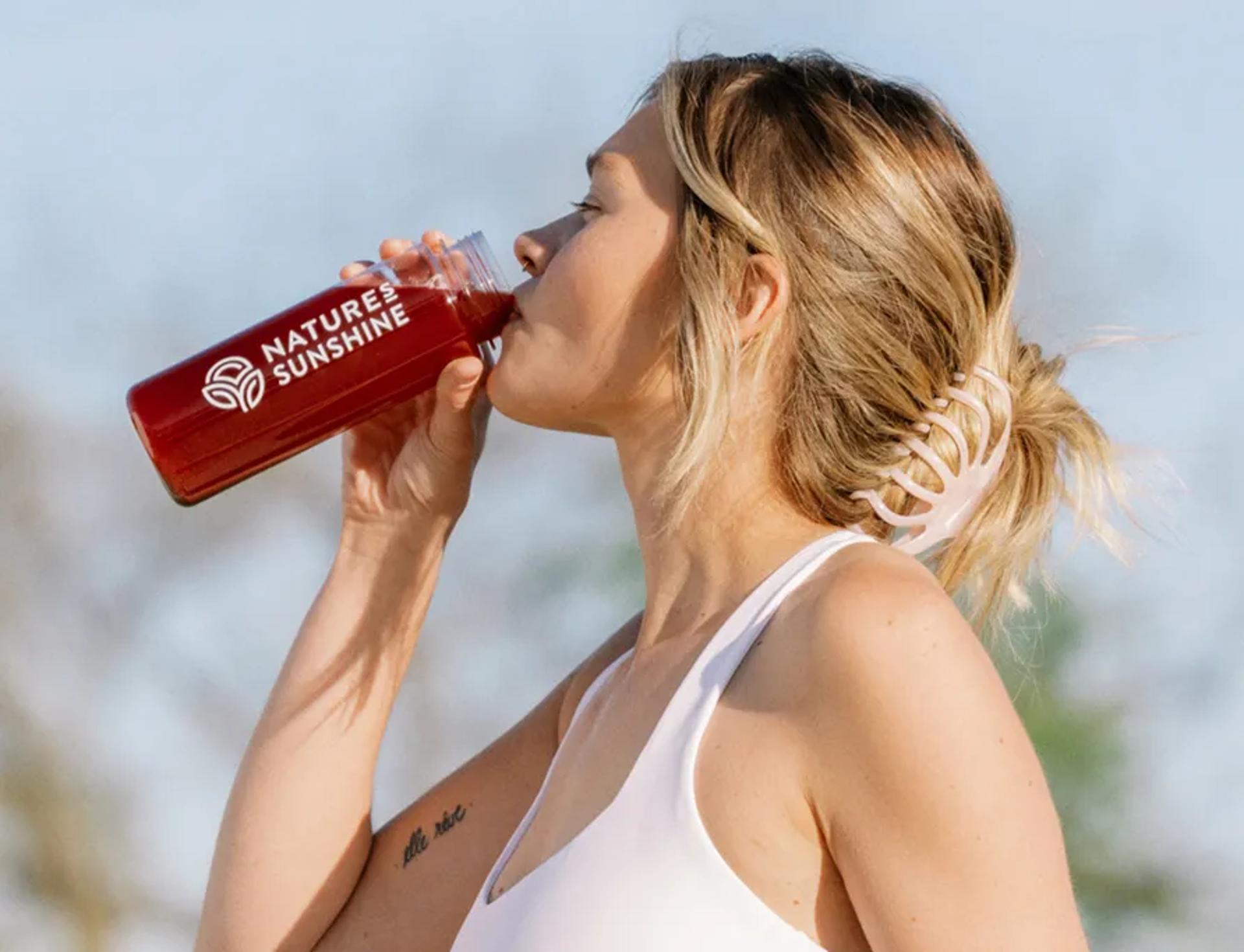 woman drinking